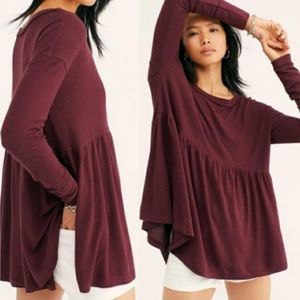 NWT free people babydoll long sleeve